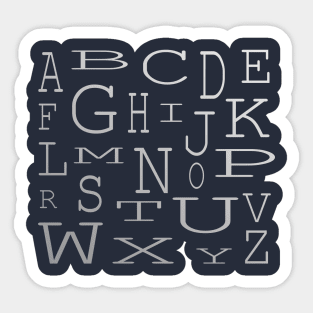 Alphabet Sticker